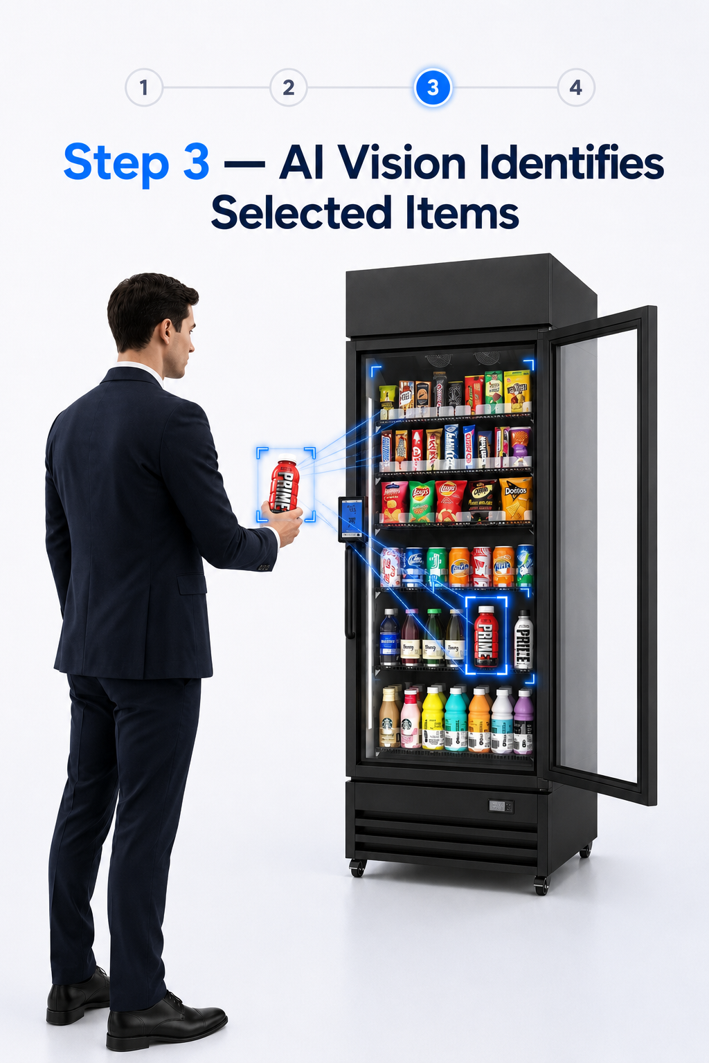Step 3 - AI vision identifies selected items