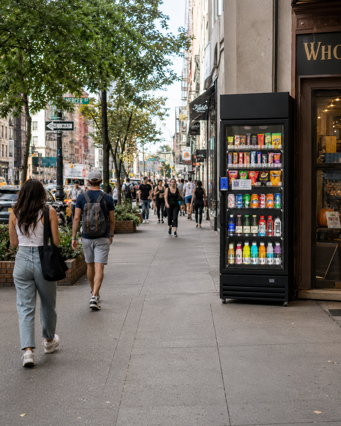 AI smart vending cabinet in university